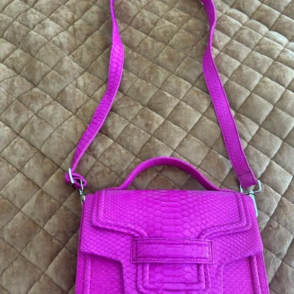 Pink Python leather  Handbag - Picture 7 of 7